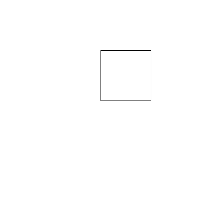 Square drawn by turtle